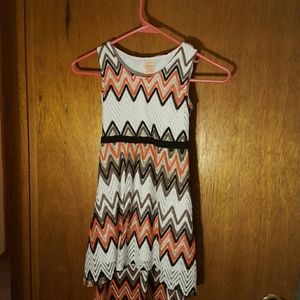 Girls Brown hi-lo sundress, size small 6/6x